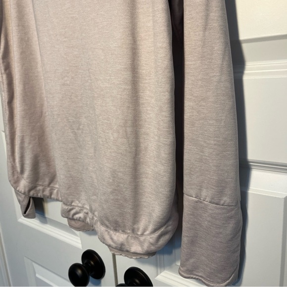 Athleta Uptempo Hoodie Pink Size Large Heathered Athleasure Pullover - Picture 4 of 10